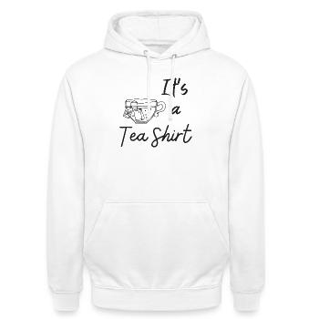 C’est un t-shirt - Sweat-shirt à capuche unisexe - blanc - Devant - AI Model Male 185 dark (185cm) & AI Model Female 172 dark (172cm)