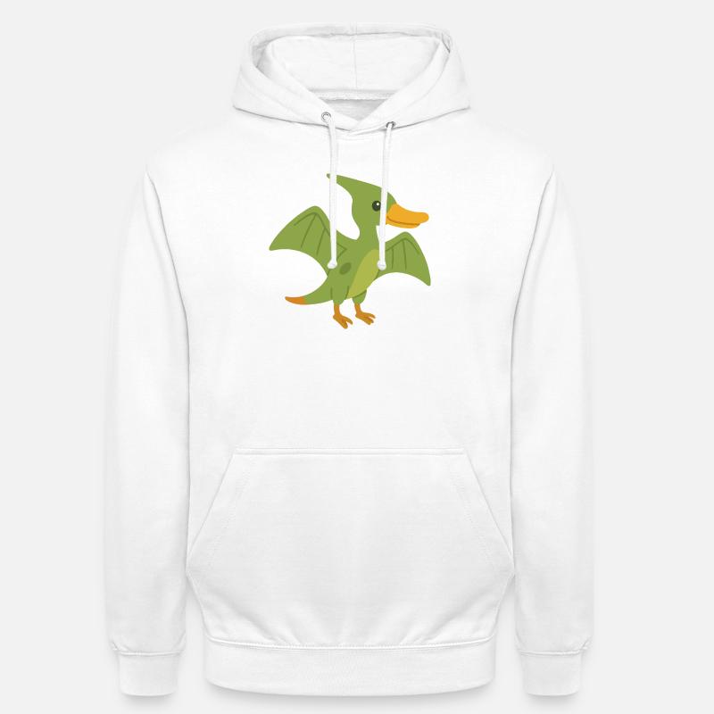 Canard Ptérodactyle mignon - Sweat-shirt à capuche unisexe - blanc