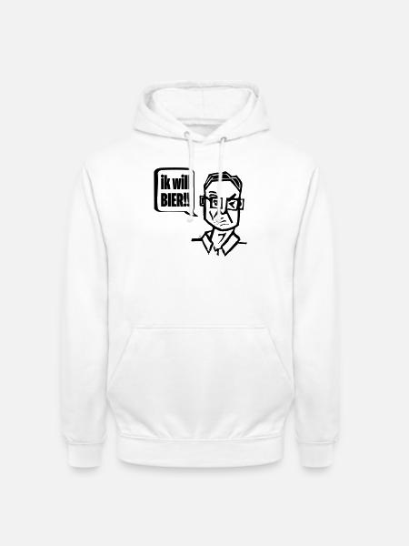 Der Kiecker will Pils - Unisex Hoodie - Weiß