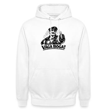 Wag es, schwul zu sein - Unisex Hoodie - Weiß - Vorne - AI Model Male 185 dark (185cm) & AI Model Female 172 dark (172cm)