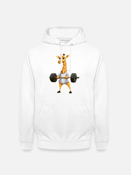 Giraffe Sport - Unisex Hoodie - Weiß