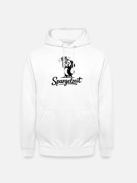 Spargel Essen Spargelzeit Saison Dackel - Unisex Hoodie - Weiß