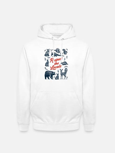 Respekt vor Tieren! - Unisex Hoodie - Weiß