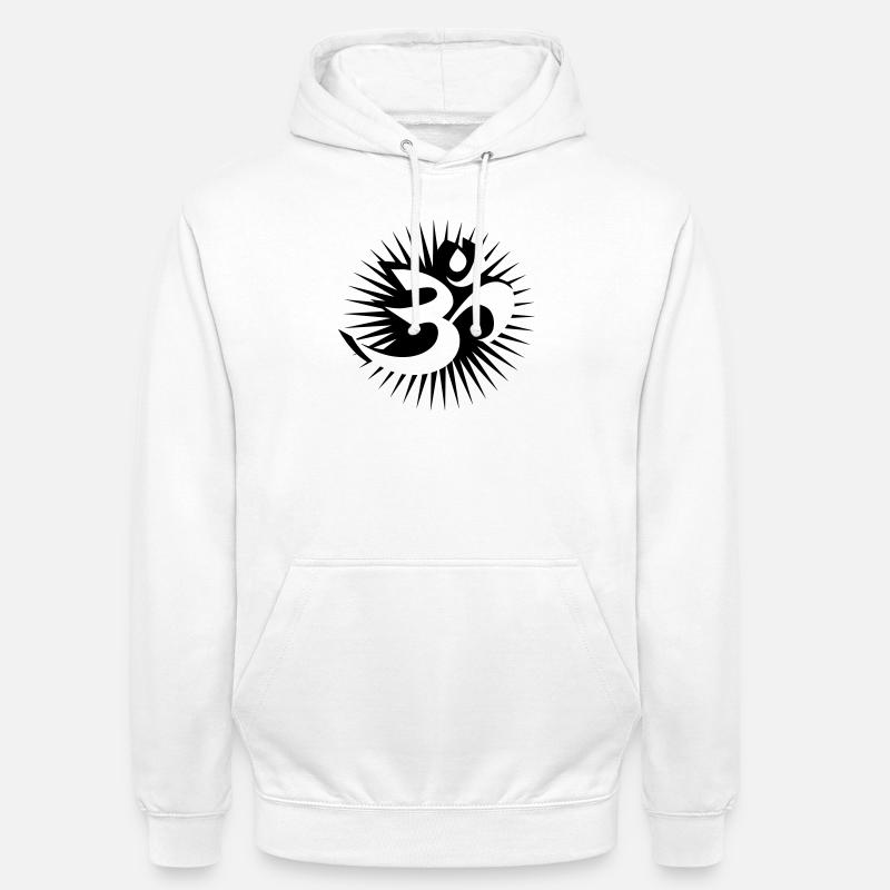 Om - Sweat-shirt à capuche unisexe - blanc