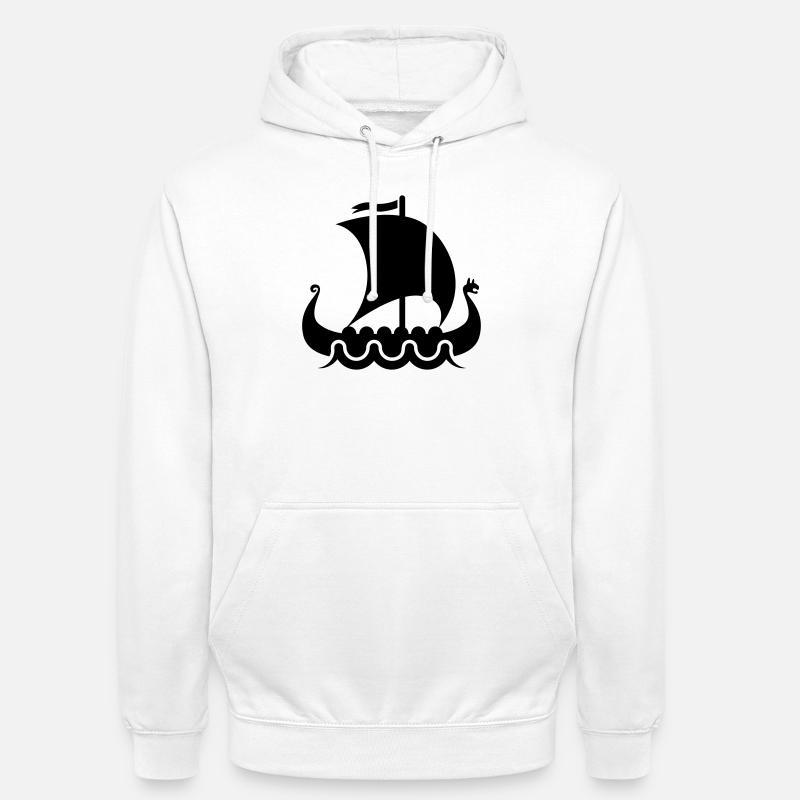 vikings - Hættetrøje unisex - hvid