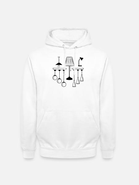 Collection of lamps and lighting - Unisex Hoodie - white