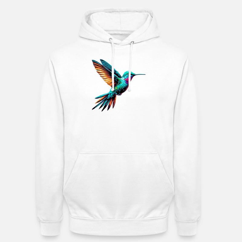 Kolibri - Unisex Hoodie - Weiß