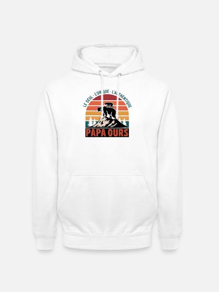 - Der Eine, der Einzigartige, der Authentische - Unisex Hoodie - Weiß