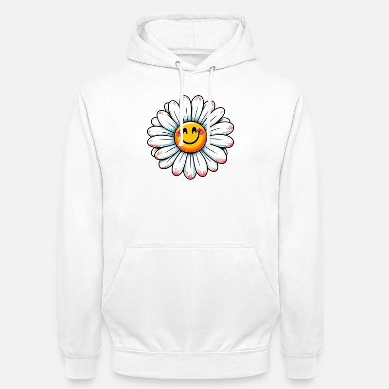 Gänseblümchen - Unisex Hoodie - Weiß