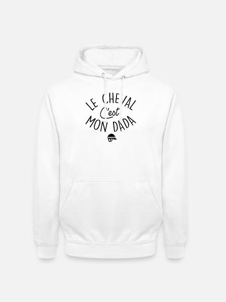 Reiten Reitsport Phrase Humor - Unisex Hoodie - Weiß