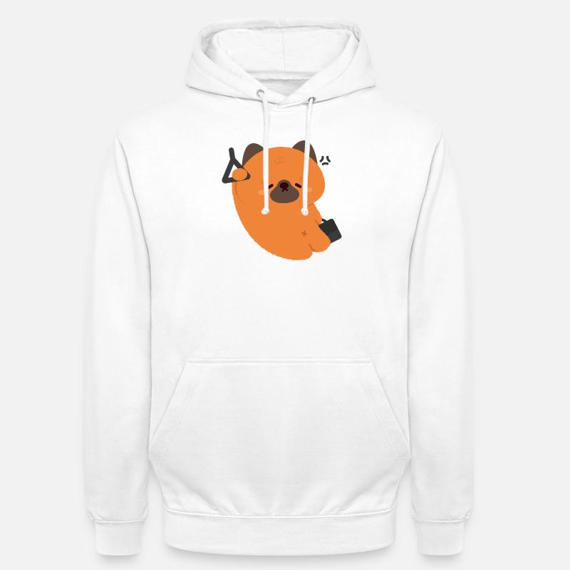 Müder Deutscher Schäferhund Welpe pendeln - Unisex Hoodie - Weiß
