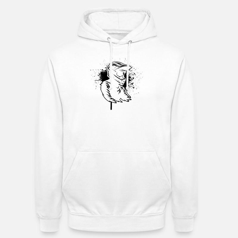 Déclaration directe sur le motocross - Sweat-shirt à capuche unisexe - blanc