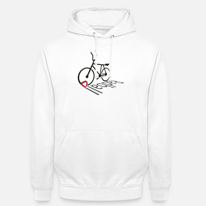 Cyclisme, Cyclball, Cyclisme en salle, Évolution - Sweat-shirt à capuche unisexe - blanc