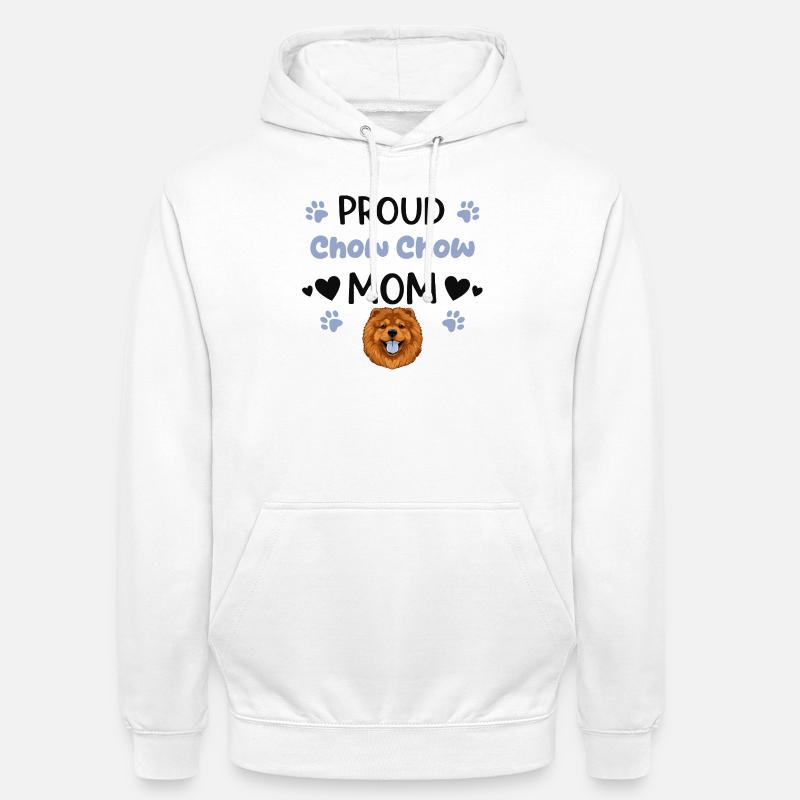 Stolze Chow Mutter, Chow-chow - Unisex Hoodie - Weiß