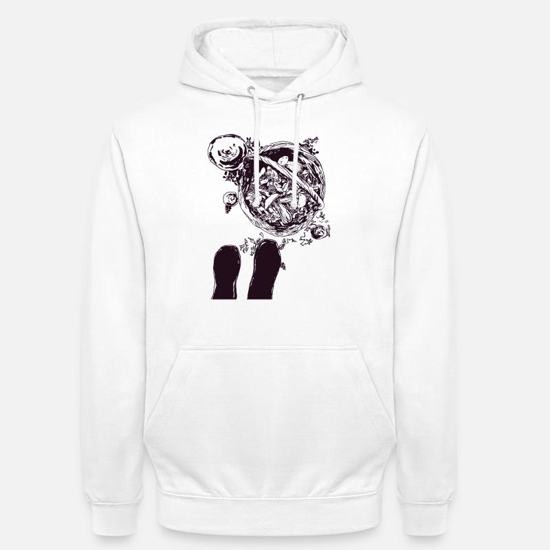SUR LA FORÊT DE CHAMPIGNONS - Sweat-shirt à capuche unisexe - blanc