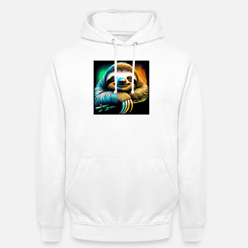 sloth - Unisex Hoodie - white