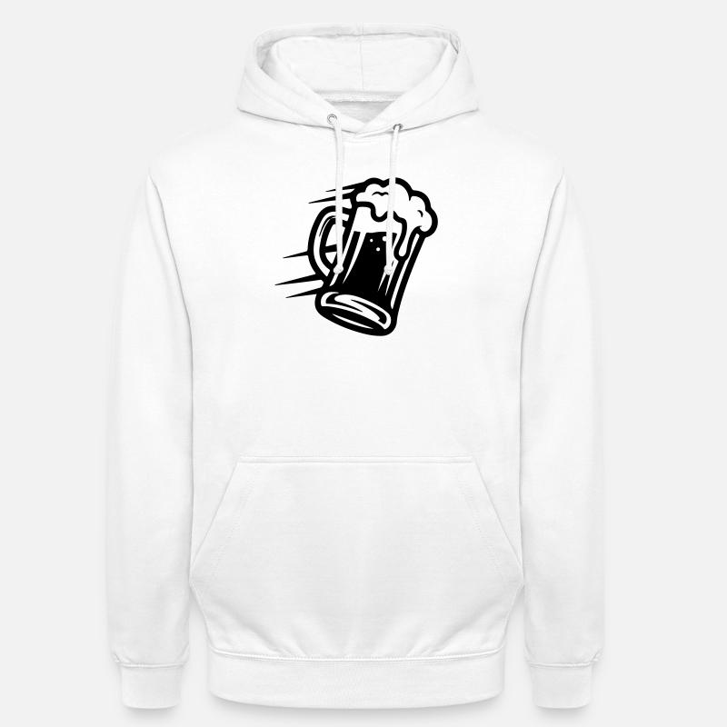 Bier Bierglas Symbol - Unisex Hoodie - Weiß