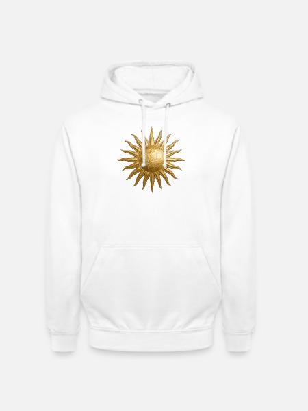 Goldene Sonne - Unisex Hoodie - Weiß