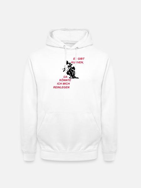 Es gibt Kurven - Unisex Hoodie - Weiß