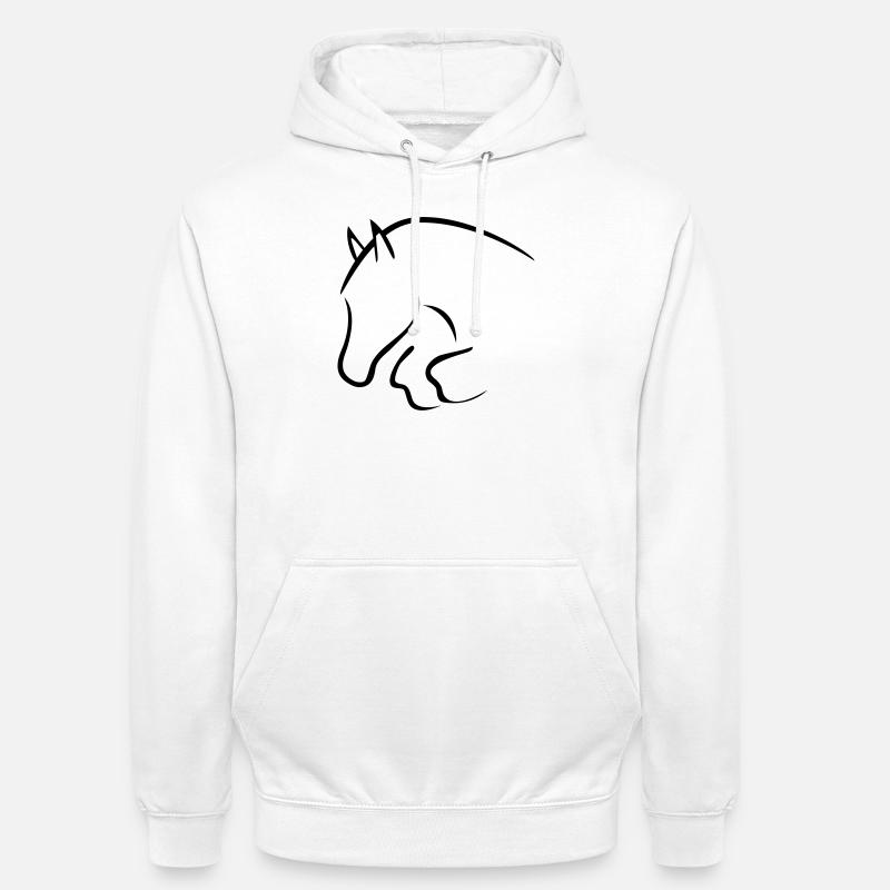 Springpferd - Unisex Hoodie - Weiß