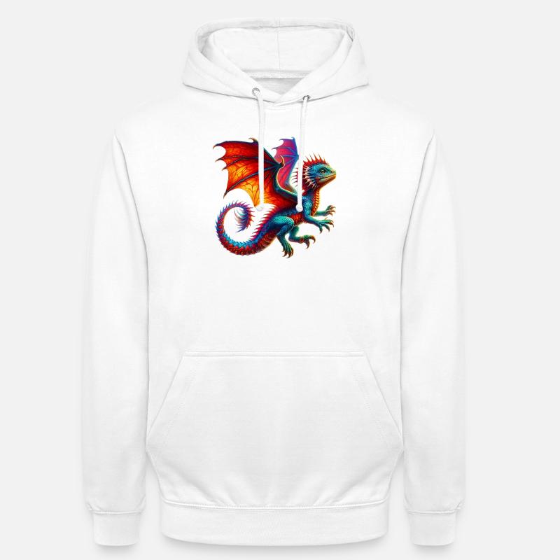 Drache - Unisex Hoodie - Weiß