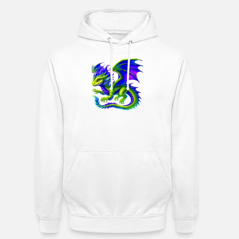 Drache - Unisex Hoodie - Weiß