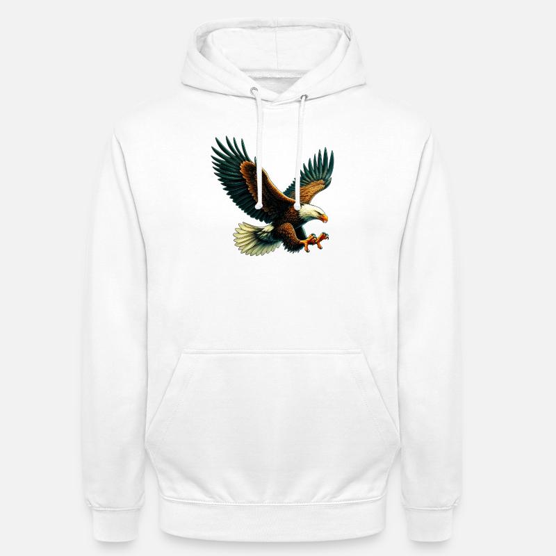 Aigle - Sweat-shirt à capuche unisexe - blanc