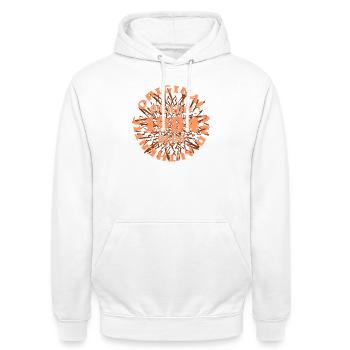 Prozent 1984 - Unisex Hoodie - Weiß - Vorne - AI Model Male 185 dark (185cm) & AI Model Female 172 dark (172cm)