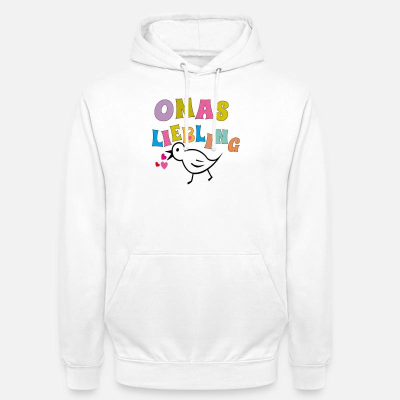 Le préféré de grand-mère - Sweat-shirt à capuche unisexe - blanc