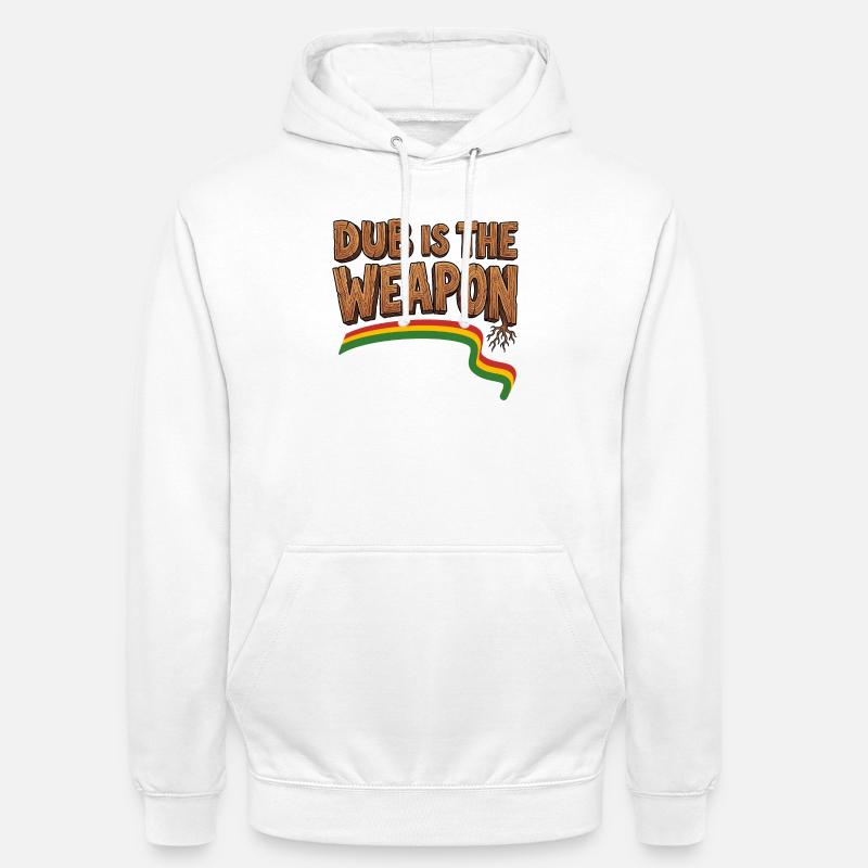Dub Reggae Weapon - Sweat-shirt à capuche unisexe - blanc