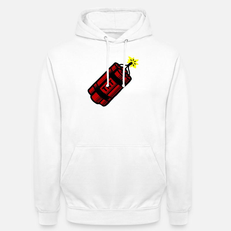 Dynamite Tnt - Sweat-shirt à capuche unisexe - blanc