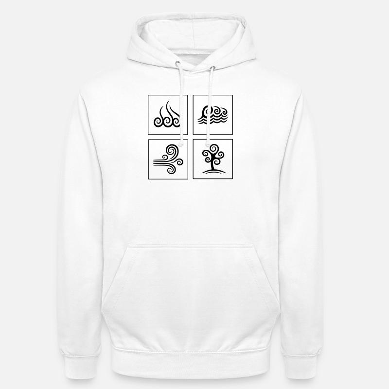 4 Elemente - Unisex Hoodie - Weiß