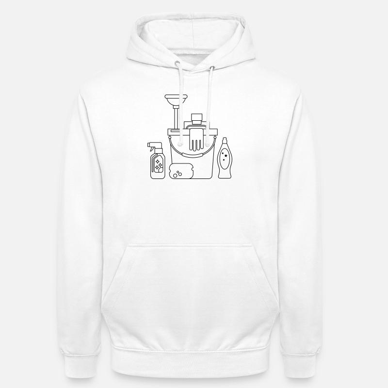 Putzeimer - Unisex Hoodie - Weiß