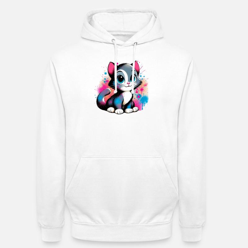 Katze - Unisex Hoodie - Weiß