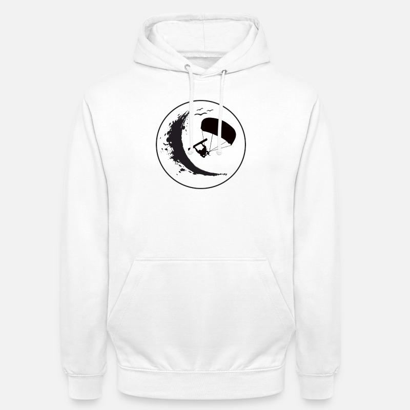 Wave Rider Eclipse - Unisex Hoodie - white