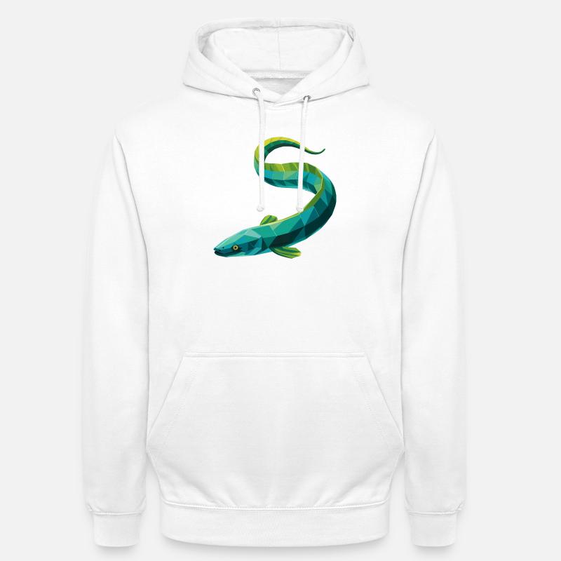Aal - Cooles Low Poly Logo - Unisex Hoodie - Weiß