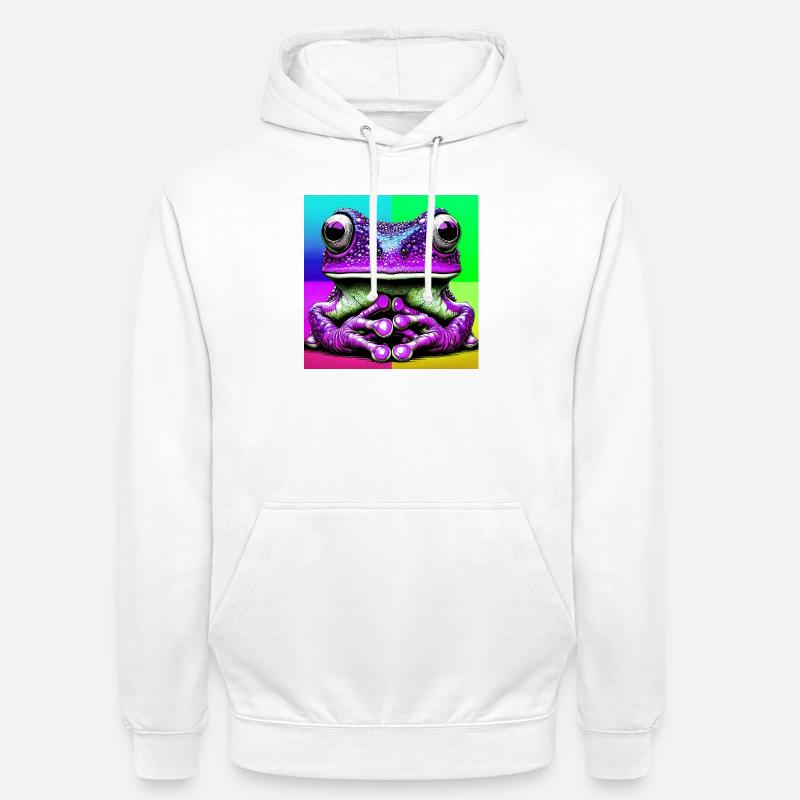 grenouille - Sweat-shirt à capuche unisexe - blanc