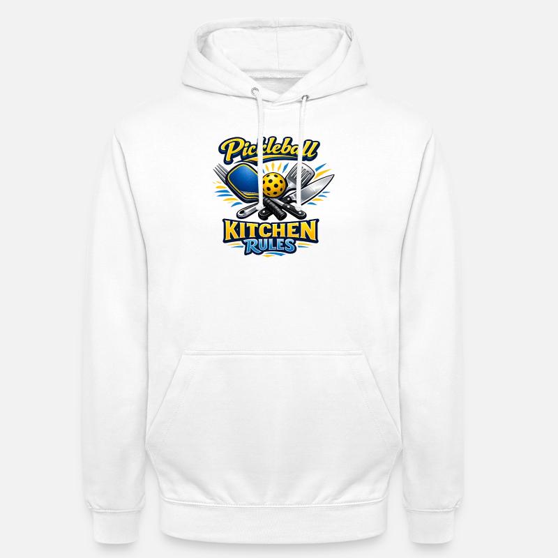 Pickleball Kitchen Rules - Unisex Hoodie - Weiß