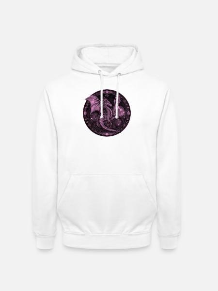 Purple Dragon - Unisex Hoodie - Weiß