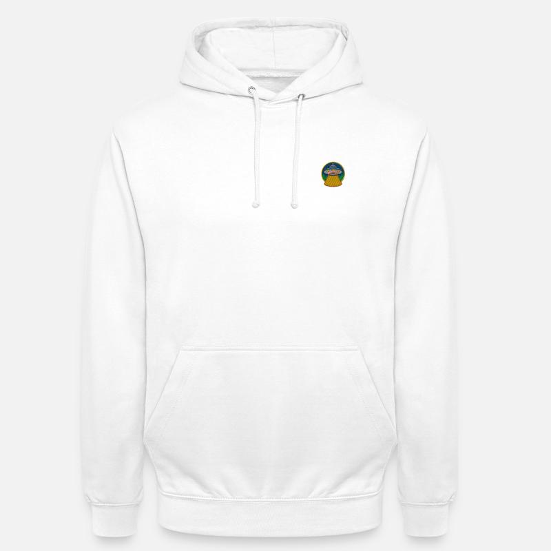 UFO - Luvtröja unisex - vit