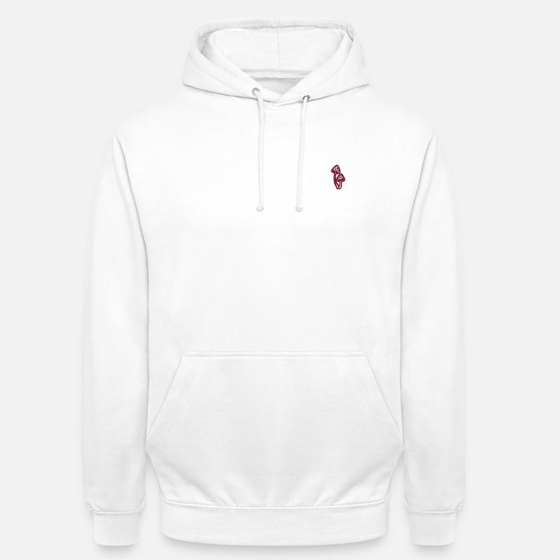 Toadstool embroidered - Unisex Hoodie - white