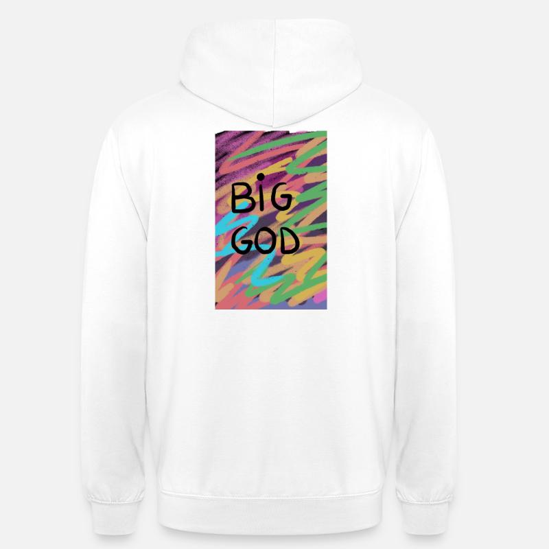 Big God Retro - Sweat-shirt à capuche unisexe - blanc