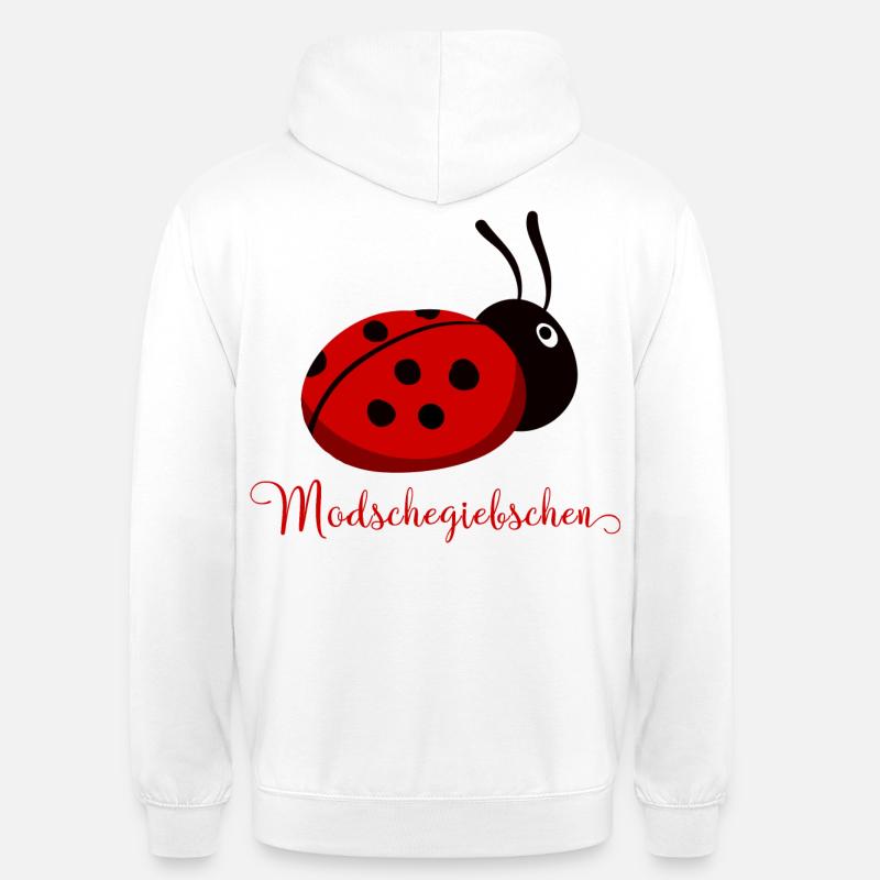 Modschegiebchen Marienkäfer Sächsisch Geschenkidee - Unisex Hoodie - Weiß