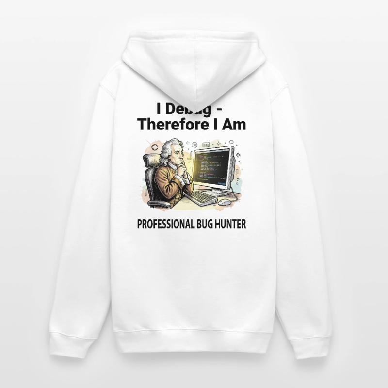 Retro Scholar at Coding Console - light background Unisex Hoodie