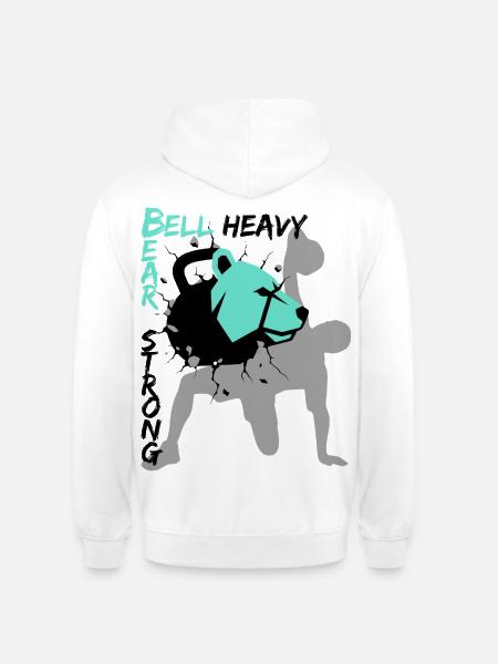 Kettlebell Strong - Unisex Hoodie - Weiß