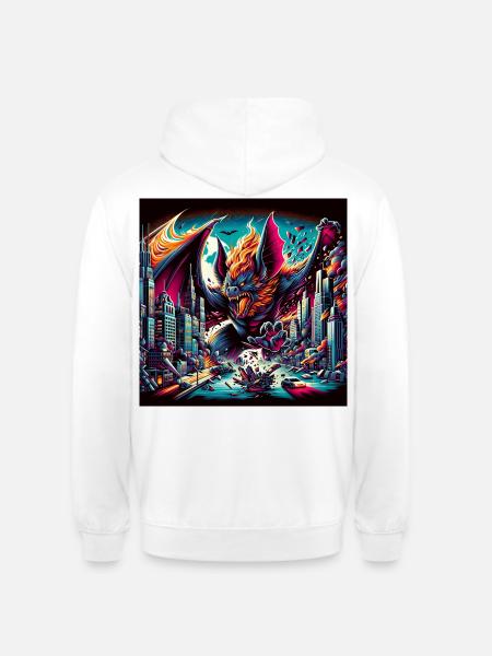 Bat Apocalypse - Unisex Hoodie - Weiß
