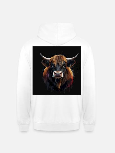 Highland Cattle - Unisex Hoodie - Weiß