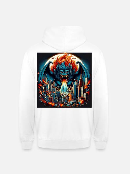 Gorilla Apokalypse - Unisex Hoodie - Weiß