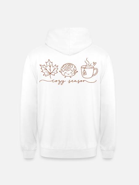 Cozy Season Cinnamon Roll - Unisex Hoodie - Weiß