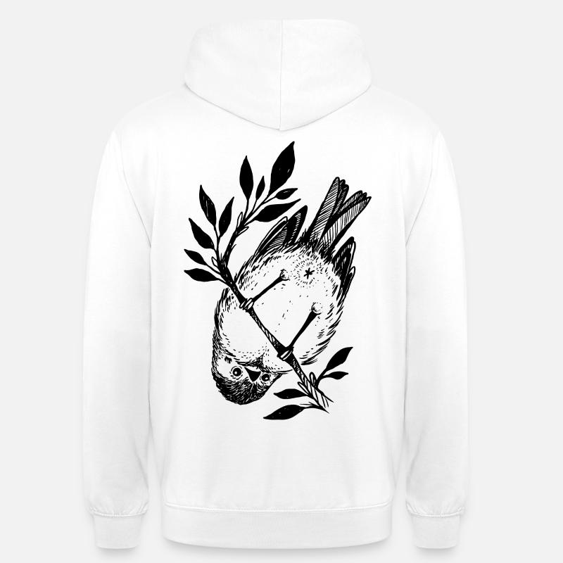 Kleiner frecher Vogel - Unisex Hoodie - Weiß